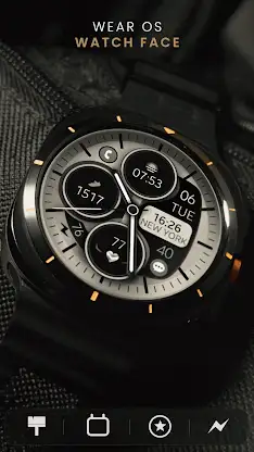 Modern Beige Analog Watch Face screenshot 2
