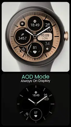 Modern Beige Analog Watch Face screenshot 7