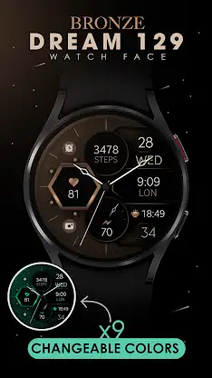 Dream 129 Bronze watch face screenshot 3