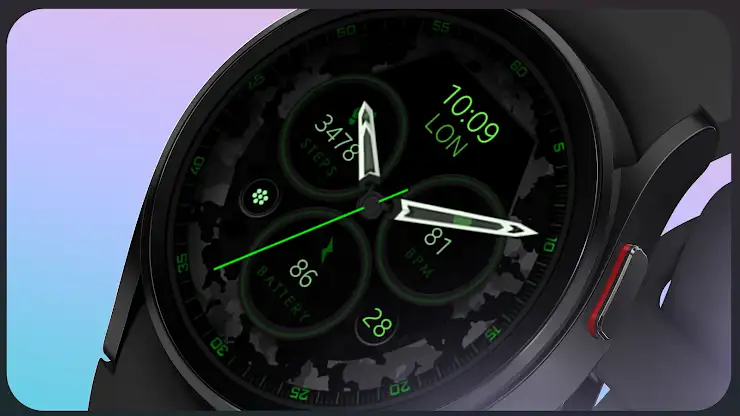 Dream 34 dark analog watchface screenshot 6