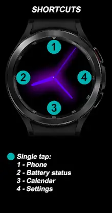 EY12 Purple Glow Watchface screenshot 8