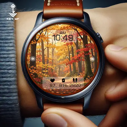 Autumn Forest Watch Face N006 screenshot 4