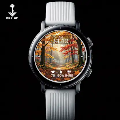 Autumn Forest Watch Face N006 screenshot 1