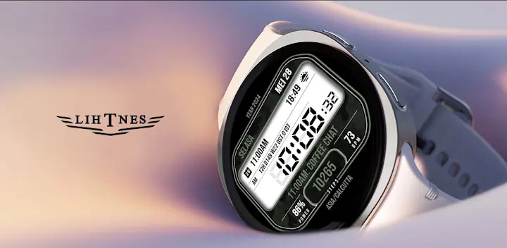 Retro Digital Watch Face 006 — Android app banner