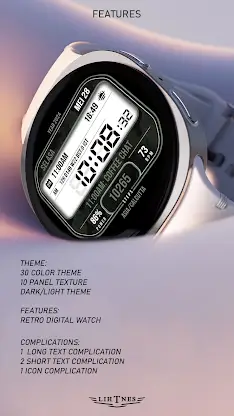 Retro Digital Watch Face 006 screenshot 3
