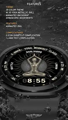 Yoga Watch Face 009 screenshot 4