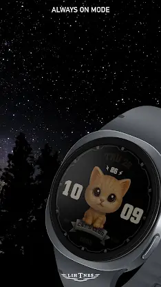 Cat's Club Watch Face 021 screenshot 6