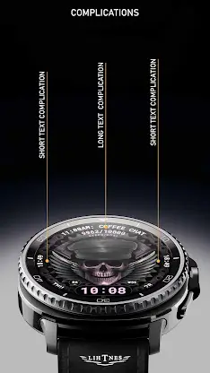 Skull & Pistons Watch Face 023 screenshot 5