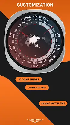 Worldtime Watch Face 039 screenshot 2