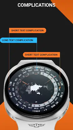 Worldtime Watch Face 039 screenshot 4