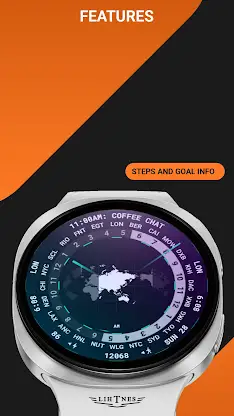 Worldtime Watch Face 039 screenshot 3