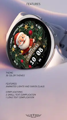 Santa Watch Face 076 screenshot 3