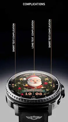Santa Watch Face 076 screenshot 4