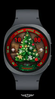 Christmas Tree Watch Face 083 screenshot 1