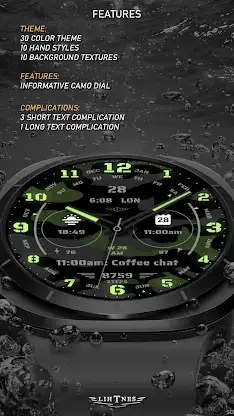 Military Camo Watch Face 092 screenshot 3