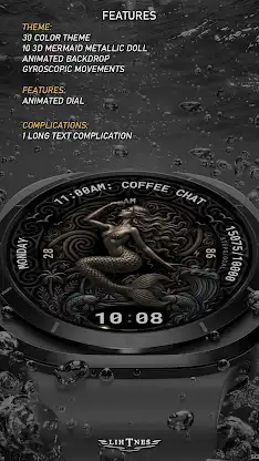 Mermaid Watch Face 110 screenshot 4