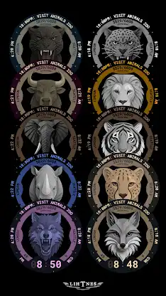 Paper Animals Watch Face 114 screenshot 3