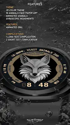 Paper Animals Watch Face 114 screenshot 4