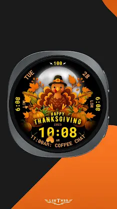 Thanksgiving Watch Face 119 screenshot 1