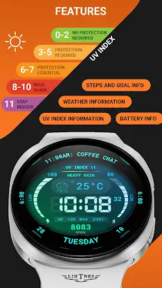 LumeX Digital Face 130 screenshot 3