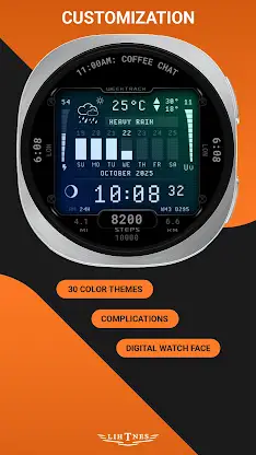 WeekTrack Watch Face 132 screenshot 2