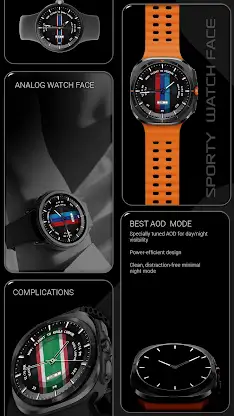 Sporty Stripe Watch Face 145 screenshot 3