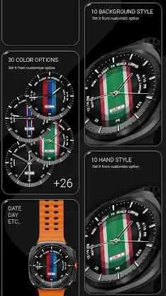 Sporty Stripe Watch Face 145 screenshot 4