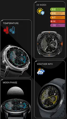 Hybrid Watch Face 152 screenshot 4