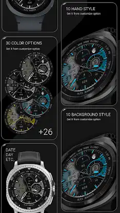 Hybrid Watch Face 152 screenshot 5