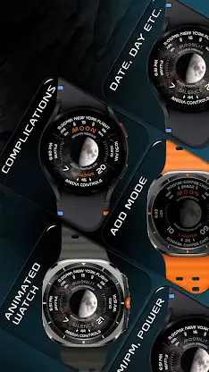 Moon Phase Watch Face 154 screenshot 2