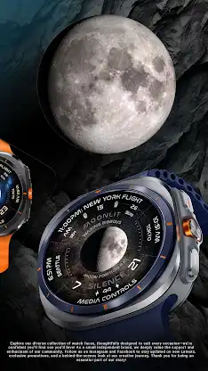 Moon Phase Watch Face 154 screenshot 4