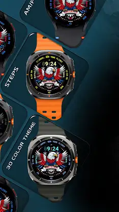 USA Eagle Watch Face 159 screenshot 3