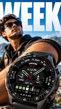 Week Watch Face 185 screenshot 1
