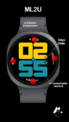ML2U 405 Watch Face screenshot 2