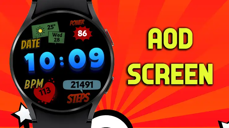 Pop Art Wassup Watch Face screenshot 5