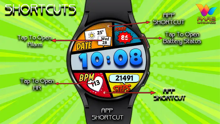 Pop Art Wassup Watch Face screenshot 4