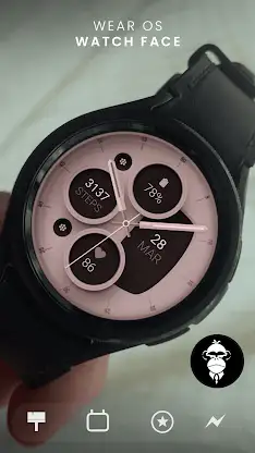 Rose Gold 2 analog watch face screenshot 2