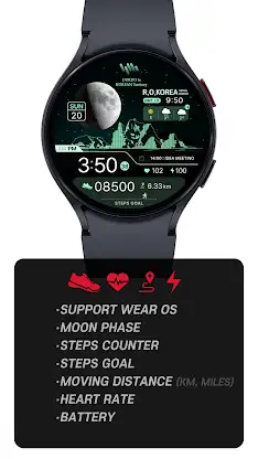 SamWatch Scenery 2025 KR Dokdo screenshot 2
