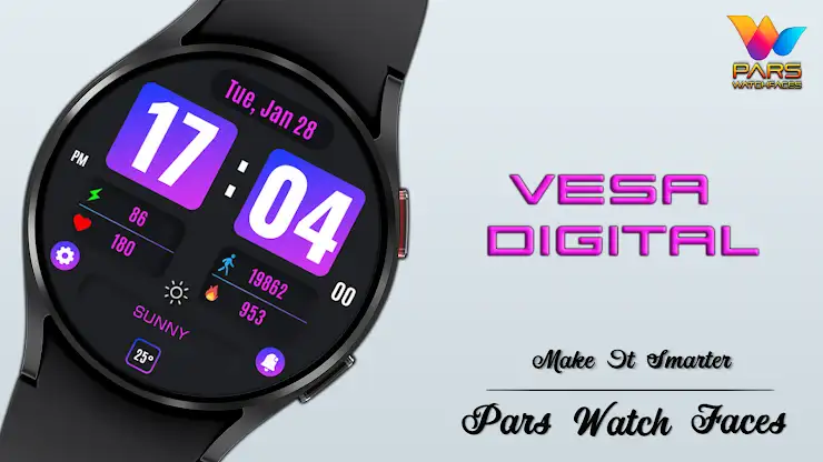 Vesa Digital Watch Face screenshot 7