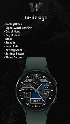 W-Design WOS088 - Watch Face screenshot 2