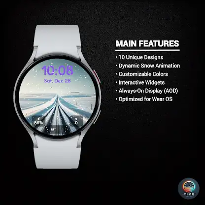 Winter's Journey Watch Face screenshot 2