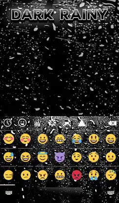 Dark Rainy Keyboard Wallpaper screenshot 4
