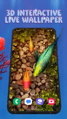 3D Fish Tank Live Wallpaper screenshot 1