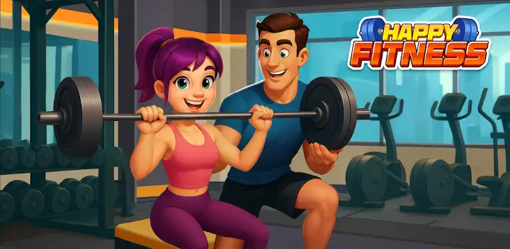Happy Fitness: Gym Game — Android game banner