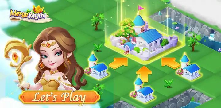 Merge Myths-Dragons World — Android game banner