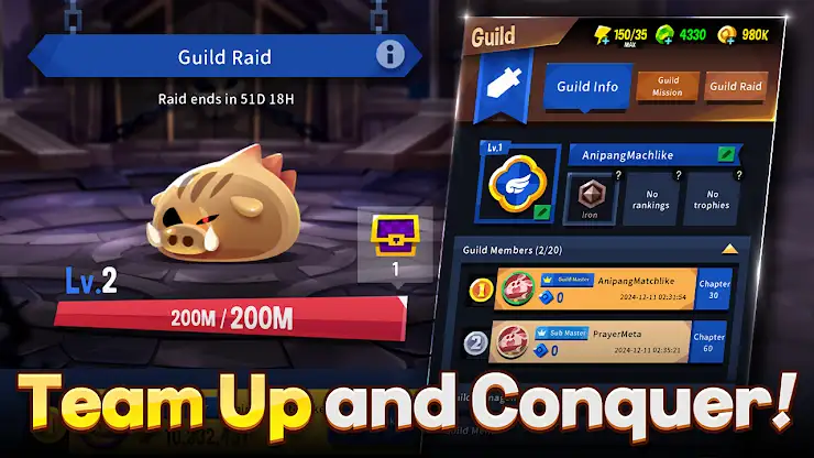 Anipang Matchlike (Puzzle RPG) screenshot 2