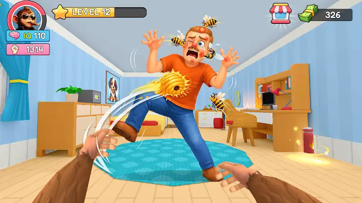 Tricky Monkey: House Prankster screenshot 1