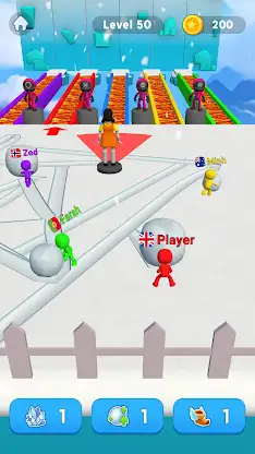 Snowball Race 3D: Ice Bridge screenshot 1