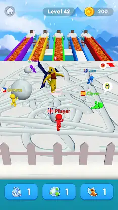 Snowball Race 3D: Ice Bridge screenshot 2