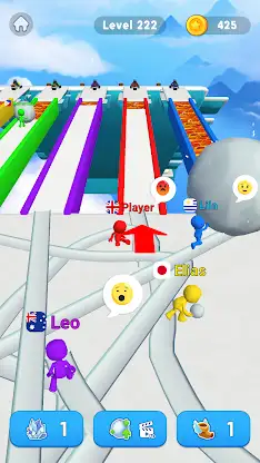 Snowball Race 3D: Ice Bridge screenshot 5